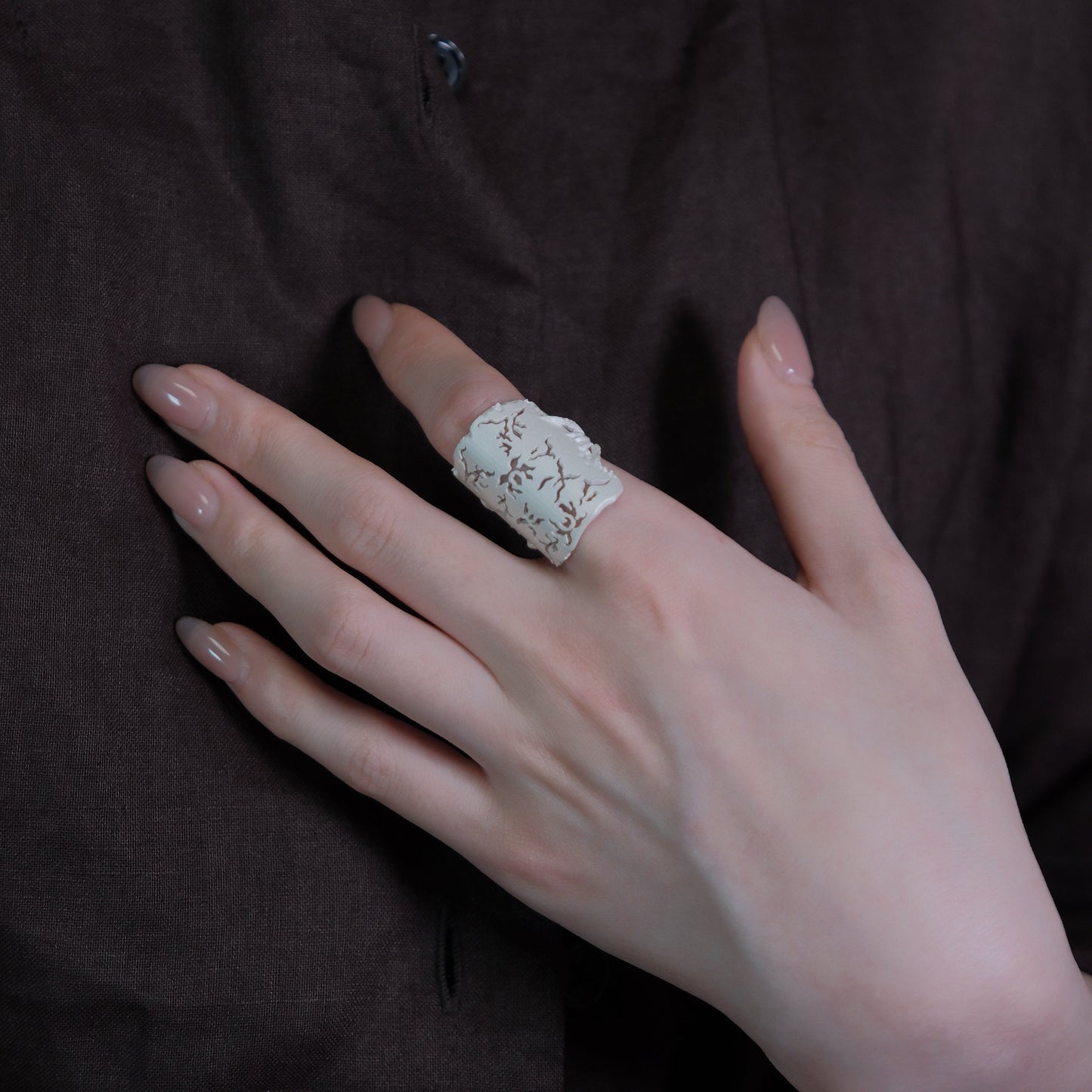Openwork Vine Branch Ring