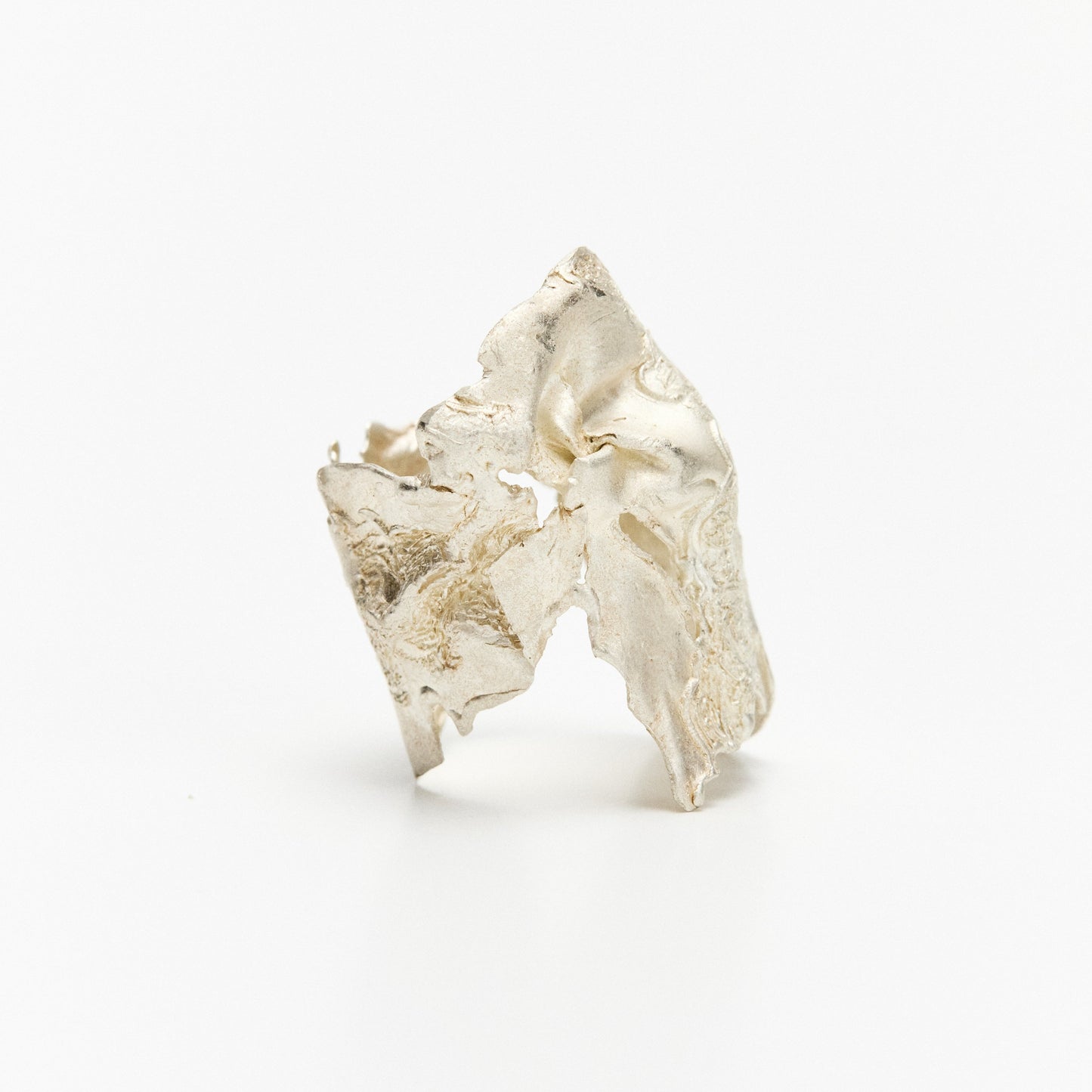 Wrinkled Lace Bandage Ring No.1