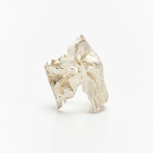 Wrinkled Lace Bandage Ring No.1