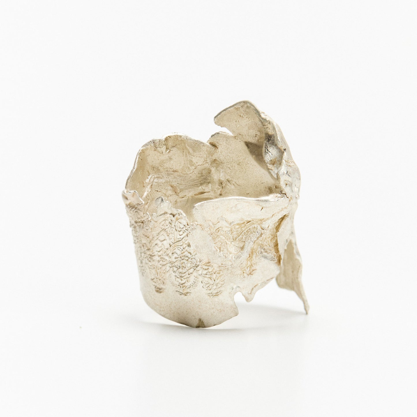 Wrinkled Lace Bandage Ring No.1