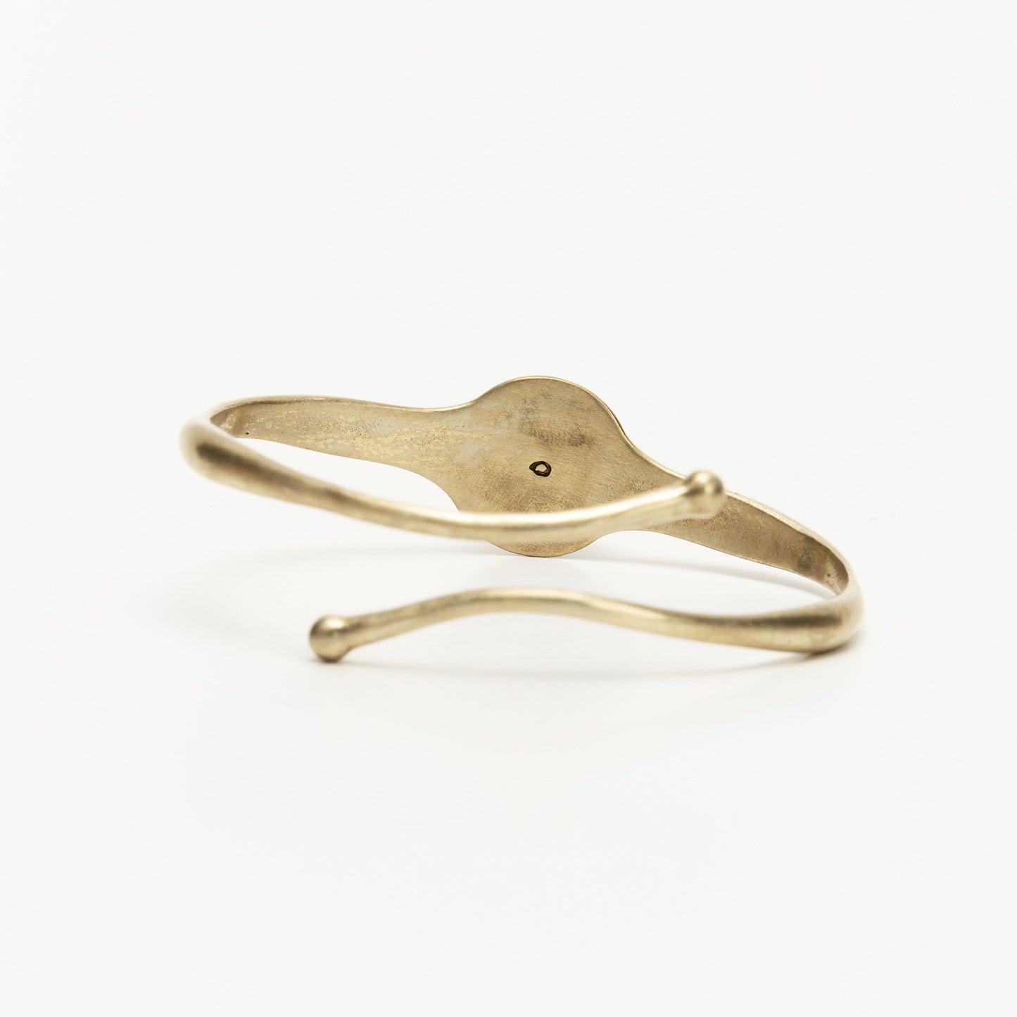 Agoudal Meteorite Inlayed Brass Armlet/Bracelet