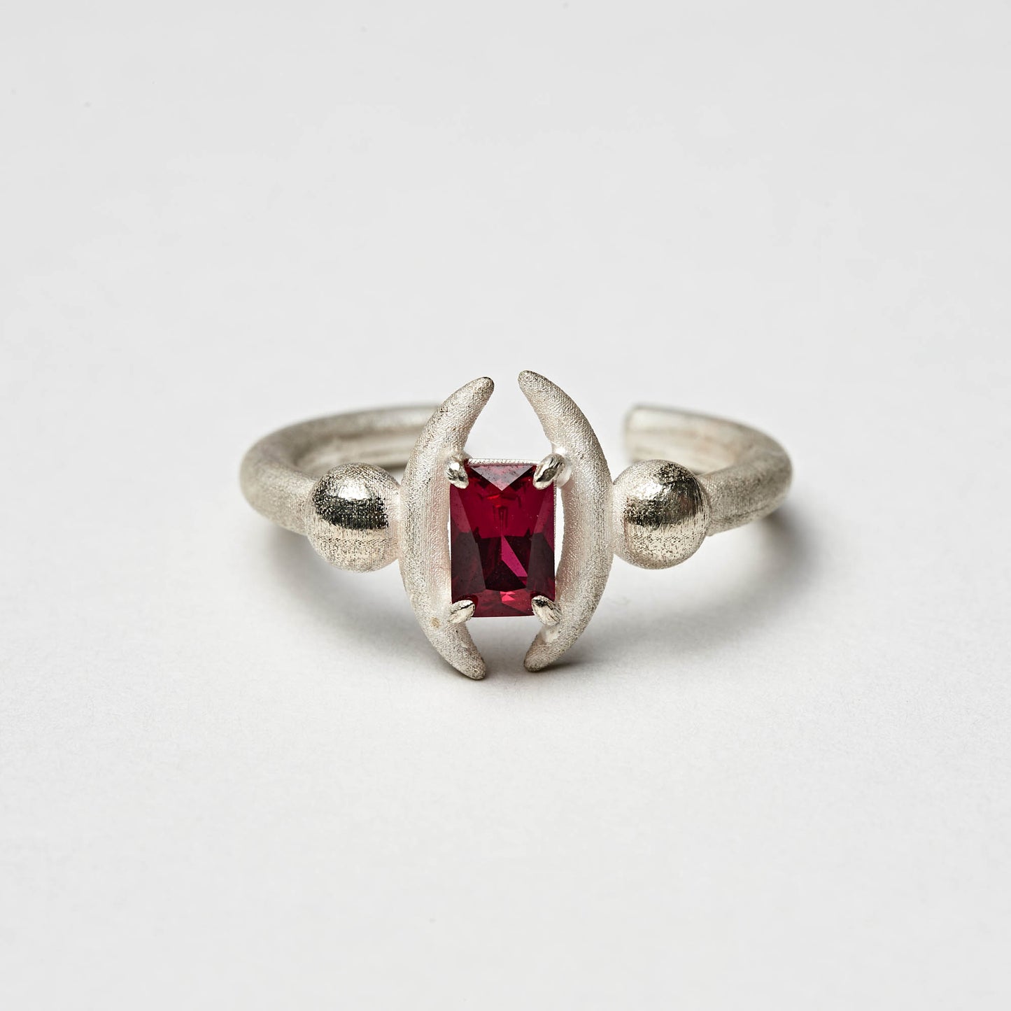 Thistles and Thorns Ring "Ruby"